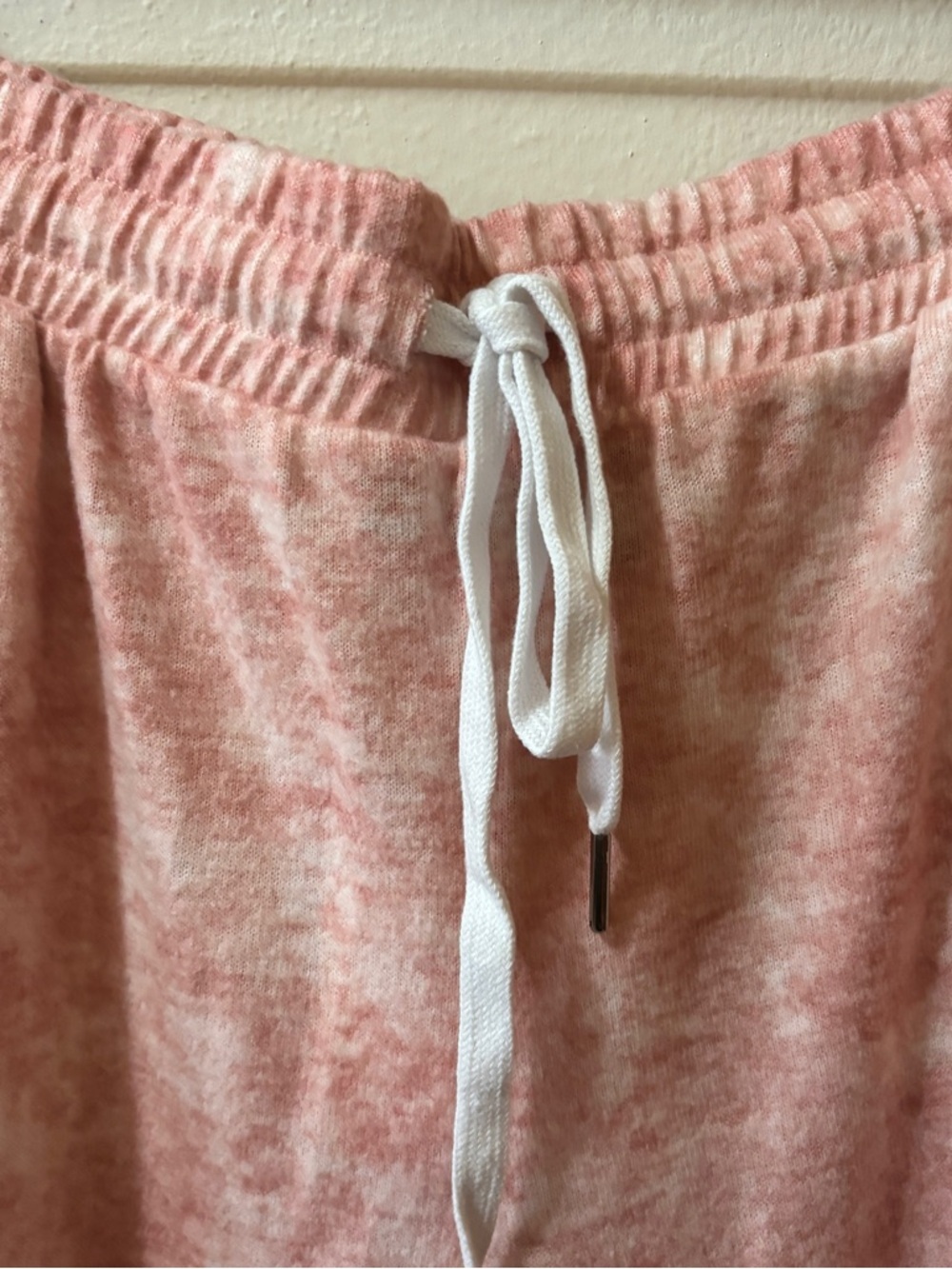 Kittenish Blush Pink White Marble Lounge Joggers-NWT - Picture 3 of 6